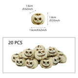 20 creative Halloween white pumpkins, outdoor garden bonsai decoration filled with pumpkin ornaments, home micro landscape decor