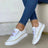 Women's Sneakers 2025 New Fashion Womens Shoes Comfortable Round Toe Platform Sneakers Lace-up Walking Vulcanized Shoes Zapatos - Lootquake