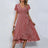 Women's Flowy Split Midi Floral Wrap Dress Summer Irregular High Waist Boho Long Dress A-Line V-Neck Holiday Beach Sundress - Lootquake