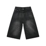 Women's Retro Wide Leg Baggy Casual Denim Shorts Harajuku Aesthetic High Waist Loose Shorts 2024 Summer Fashion Punk Shorts - Lootquake