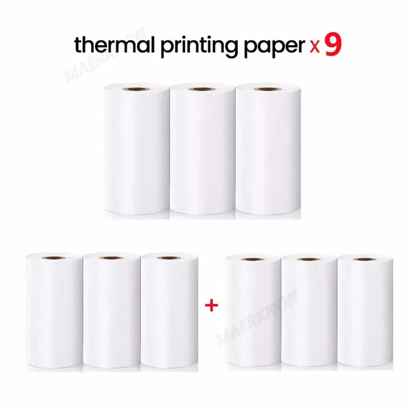 57x30mm Thermal Printing Paper Color White Semi-Transparent Thermal Printing Roll Paper For Kid Instant Print Camera Label Paper