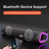 Enceinte Bluetooth sans fil, barre de son stéréo 4D, enceintes surround pour ordinateur portable, projecteur, PC, lecteur de musique, prise auxiliaire 3,5 mm, câble USB