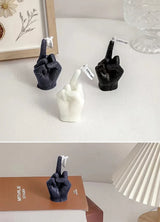 Velas creativas con forma de dedo medio, velas perfumadas, regalos divertidos y originales, adornos para decoración del hogar, regalos de cumpleaños.