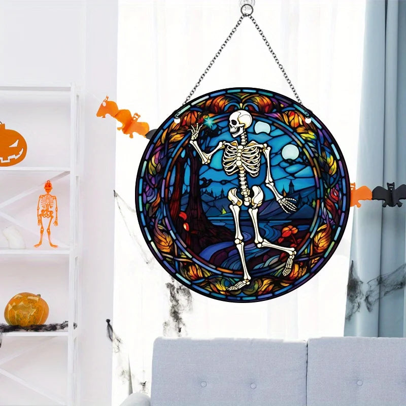 Halloween Acrylic Decoration, Day of The Dead Hanging Ornaments, Scary Skeletons, Halloween Ghost Day Party, Home Decoration