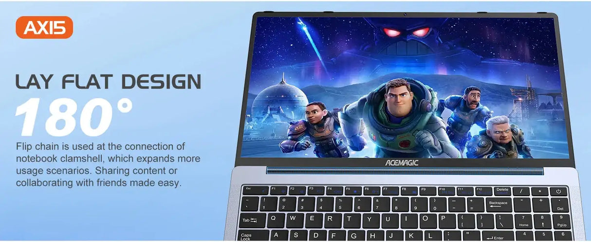 ACEMAGIC 15.6" Ultra Slim Laptop 16GB RAM 512GB SSD Intel N97 Notebook Gamer 1920*1080 Display Office Study Computer Windows 11 - Lootquake