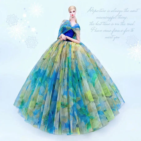 fashion for barbie elegant lady wedding dress for barbie doll clothes princesa for bjd 1/6 dress long dress accessories - Lootquake