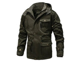 Winter Men's Warm Padded Jackets Fashion Men Fleece Lined Thermal Hooded Coats Men Mountain Ski Windbreaker Jackets Clothing - Lootquake