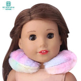 Mochila de moda para muñecas americanas de 15 a 18 pulgadas, asiento de seguridad, manta y saco de dormir, regalo para niñas.