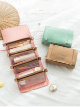 Detachable Cosmetic Bag Portable Large Capacity 4 in 1 Makeup Bags Portable Folding Travel Cosmetics Storage Toiletry Bag