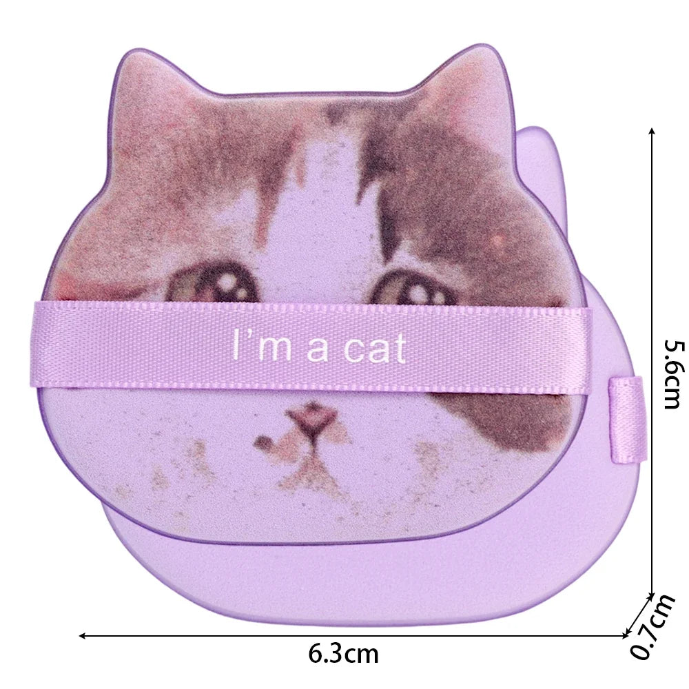 New Cat Air Cushion Powder Puff Hydrophilic Non-latex Facial Face Body Powder Foundation Puff Sponges Wet Dry Use Cosmetics Puff