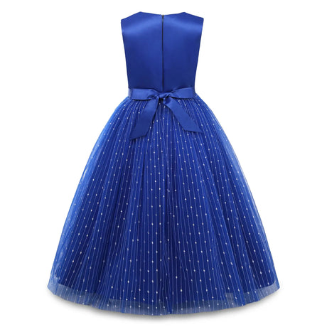 New Princess dress Large children's long dress Girl piano performance dress Festival party dress - Lootquake