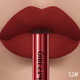 QIBEST Rouge à lèvres liquide mat Waterproof longue tenue Velours Gloss à lèvres Tube de teinte Pigment Nude mat Rouge à lèvres Maquillage des lèvres