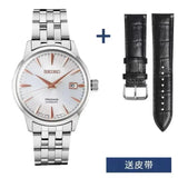 SEIKO Automatic AAA+ Men's Cocktail Style Multi-function Steel Strap Men's Business Commuter Gentleman Blue Mechanical Watch - Lootquake
