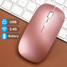 Souris de jeu sans fil, rétroéclairée, compatible USB, rechargeable, RVB, silencieuse, ergonomique, pour ordinateur portable et PC
