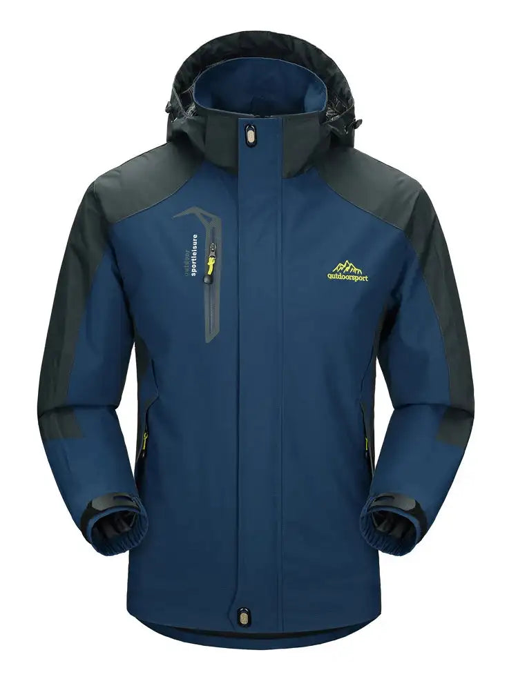 Men Autumn Jacket Camping Hiking Trekking Windbreaker Waterproof With Hood Spring Outdoor Sports Travel Climbing Coats - Lootquake