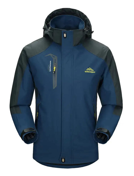 Men Autumn Jacket Camping Hiking Trekking Windbreaker Waterproof With Hood Spring Outdoor Sports Travel Climbing Coats - Lootquake