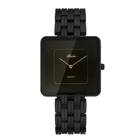 MISSFOX Brand Wristwatch Minimalist Fashion Quartz Watches Classic Design Square Dial Waterproof Stainless Steel Watch For Gift - Lootquake