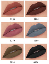 Matte Liquid Lipstick Waterproof Long Lasting Sexy Velvet Lip Gloss Nude Pigment Red Black Women Beauty Makeup Cosmetics