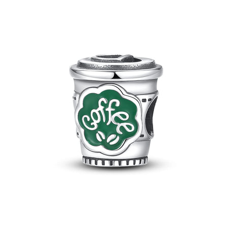 Coffee Cup Charms 925 Silver Beads For Woman Fit Original Bracelet Making Fashion Jewelry - Lootquake