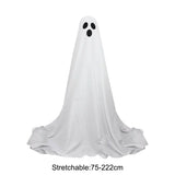 Spooky Ghost Decor Halloween Decorations Scary Standing Ghost Props with LED String Lights Outdoor Garden Yard Lawn Home Decor