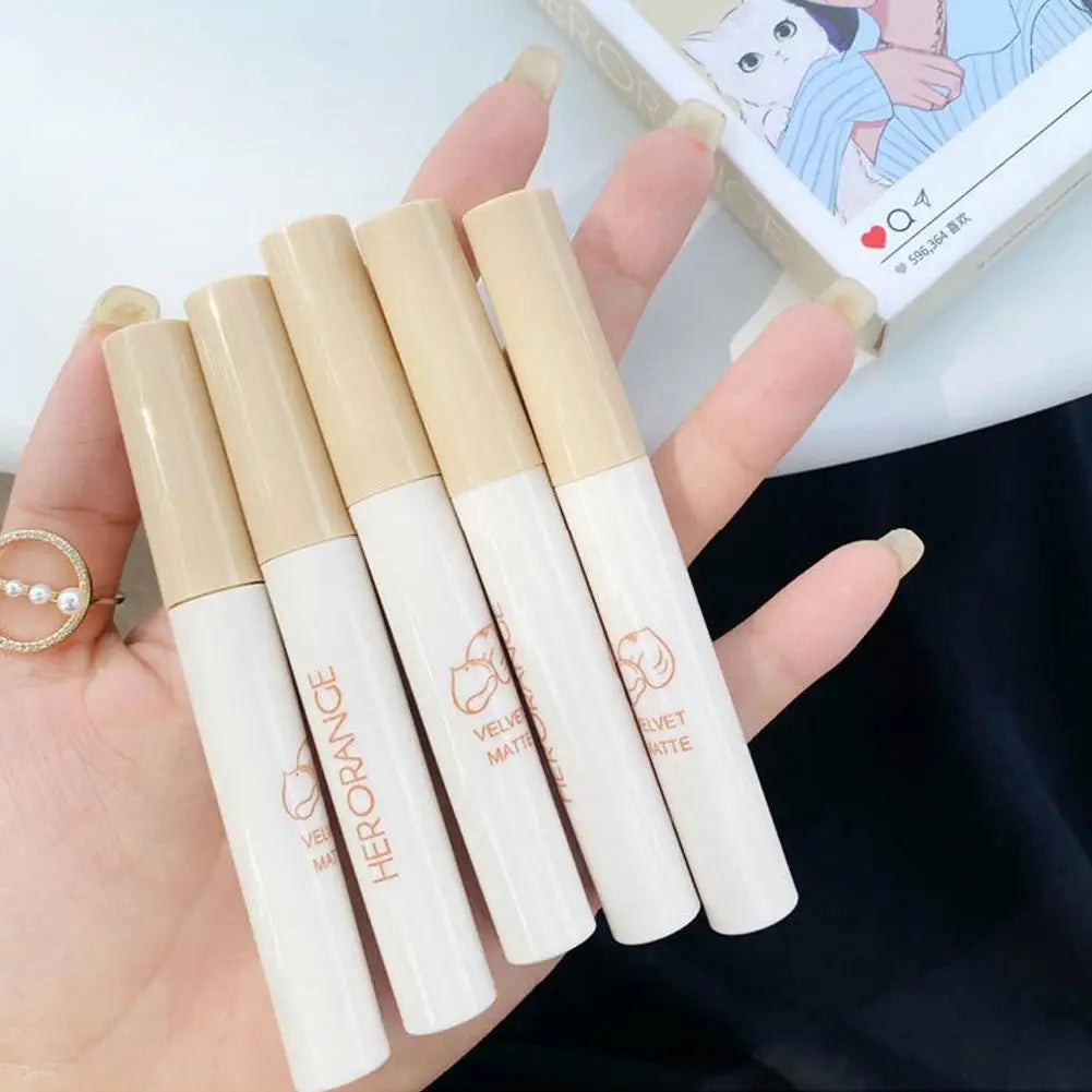 5pcs/Kit Matte Liquid Lipstick Waterproof Long Lasting Velvet Mate Lip Gloss Lint Tube Makeup Cosmetic Lipsticks Lip Gloss