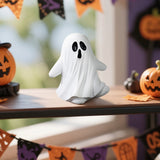 Cute Ghost Decor Set Soft Fabric Halloween Figurine Playful Spooky Home Decoration Adorable Haunted House Accessory