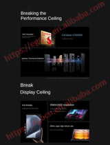 Tablette de jeu Lenovo Legion Y700 2025 8,8 pouces Snapdragon 8 Gen3/8 cœurs / Android 14 / 12 Go 256 Go / 16 Go 512 Go / Wi-Fi / Noir