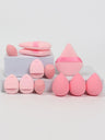 12 Piece All Purpose Makeup Sponge Set with Loose Powder Puffs Mini Air Cushion Puffs Beauty Eggs and Mini Beauty Sponges