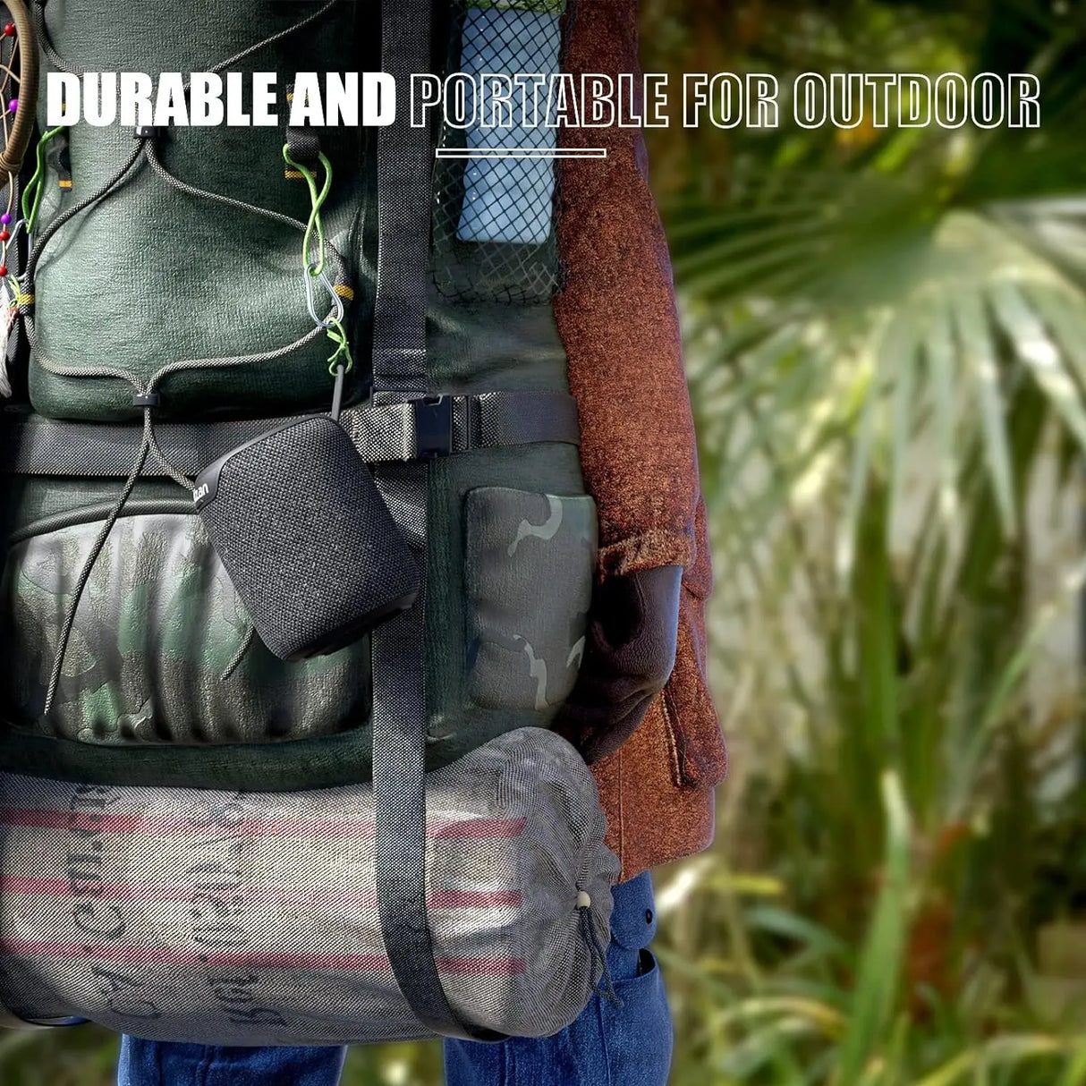 Altavoces Bluetooth, Altavoces Portátiles de 15 W Bluetooth Inalámbricos V5.3 con Sonido Estéreo, Extra Bass Activo, Resistente al Agua IPX7