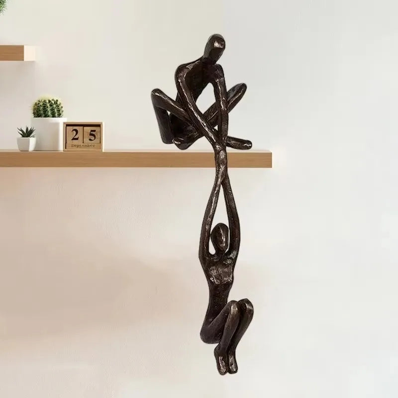 Male Female Dance Art Sculpture Abstract Lover Sculpture Decoration Home Desktop Romantic Couple Dance Resin Sculpture Artwork