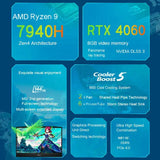 2024 MSI Bravo 15 Gaming Laptop 15.6 Inch FHD 144Hz IPS Screen Notebook AMD Ryzen 9 7940HS 16GB 1TB RTX4060 Gaming Computer PC - Lootquake