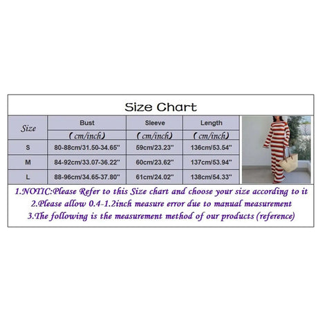 Knitting Hollow Out Dresses Women's Striped Contrast Dresses Beach Vacation Sexy Long Dress Autumn And Winter Sweater Dress - Lootquake
