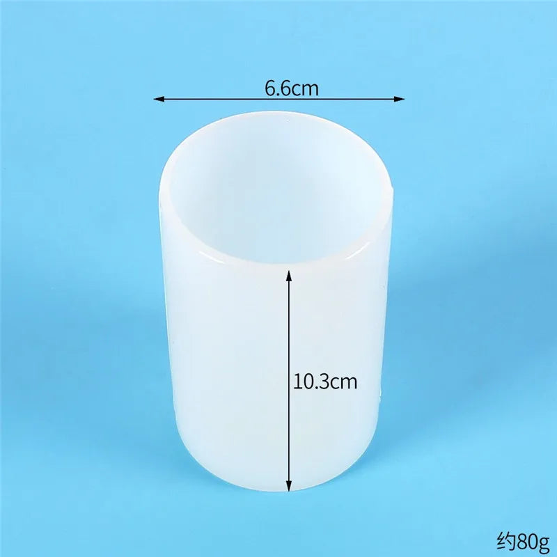 Molde de silicona para velas con forma de cilindro 3D, para hacer jabón, manualidades, regalos, yeso, resina, cera, decoración casera.
