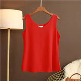 Original New Arrival 2024 Summer Fashion Brand Sleeveless Top Women's Chiffon Shirt Loose Plus Size Show Clothing Shirt Blouse - Lootquake