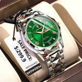 POEDAGAR Business Men's Watch Waterproof Luminous Stainless Steel Date Week Watches For Man Fashion Luxury Quartz Men Wristwatch - Lootquake