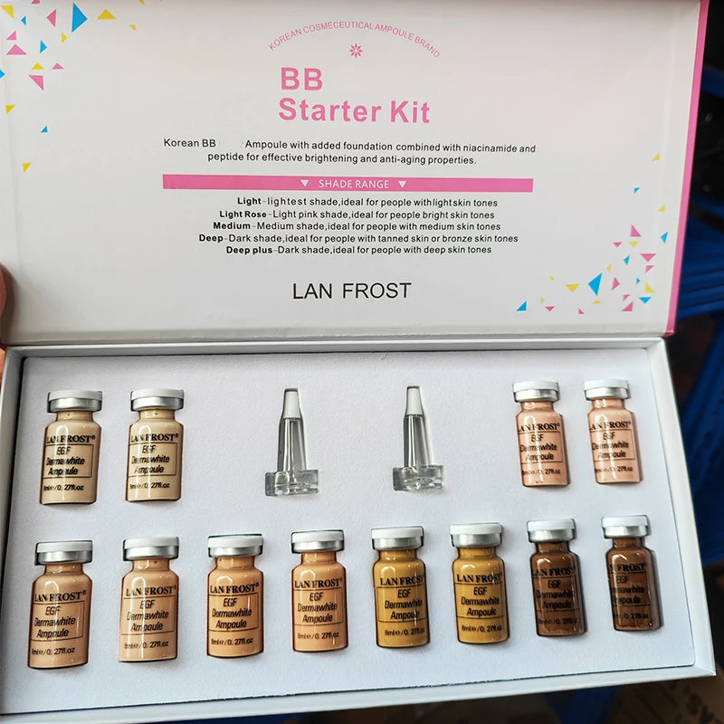 Crema BB de 8 ml, suero iluminador, ampolla, esencia facial, niacinamida/péptido, base hidratante, ácido hialurónico, cuidado de la piel, belleza