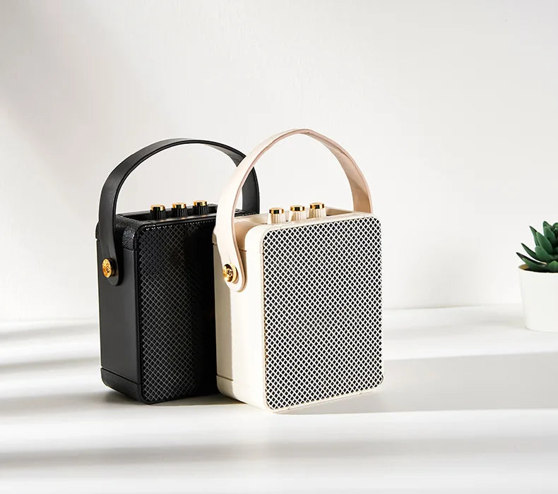 Altavoz Bluetooth inalámbrico pequeño, portátil, para exteriores, con barra de sonido de graves