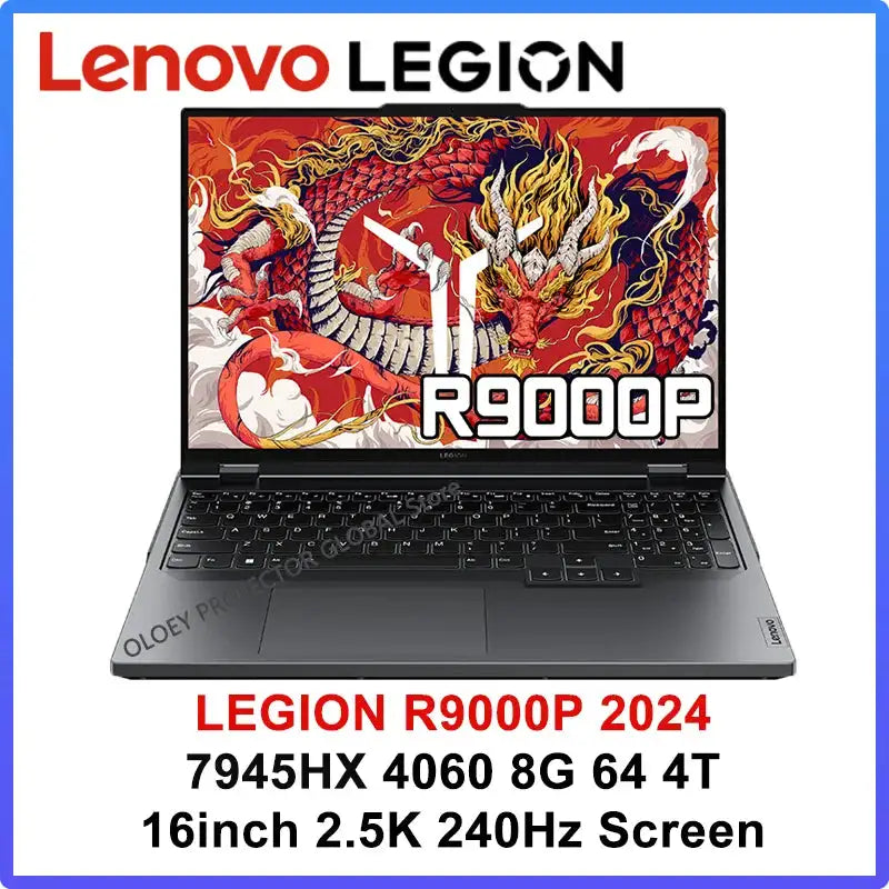 Lenovo LEGION R9000P 2024 AMD R9 7945HX Geforce RTX4060 8GB 16/32GB RAM 1TB SSD 16" 2.5K 240Hz Screen - Lootquake