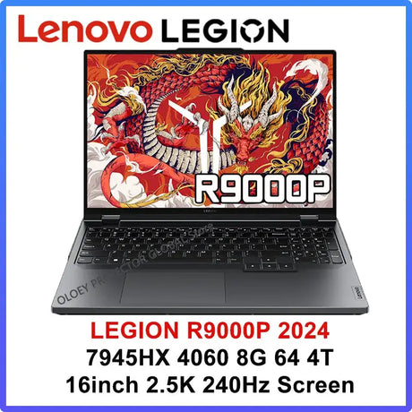 Lenovo LEGION R9000P 2024 AMD R9 7945HX Geforce RTX4060 8GB 16/32GB RAM 1TB SSD 16" 2.5K 240Hz Screen - Lootquake
