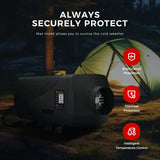 8KW portable Diesel Air Heater 12V&24V bluetooth App & Remote Control w/Automatic Altitude Night Heater for RV tent campervan - Lootquake