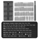 63 in 1 Precision Screwdriver Set Home Hand Repair Tool Kit Magnetic Phillips Drill Bits for iPhone Xiaomi Camera Glasses Watch - Lootquake