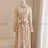 2025 New 100% Linen Flower Print Long Sleeve Tie Up Waist Loose Long Dress - Lootquake