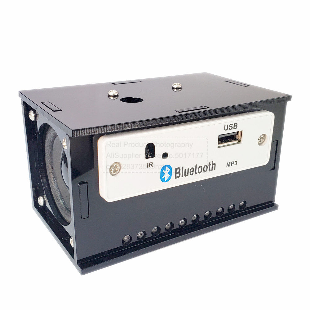 Kit de altavoz Bluetooth para bricolaje, electrónica, proyecto de soldadura, práctica de soldadura, ensamblaje, kit electrónico para bricolaje, componente, altavoces de 2 x 3 W