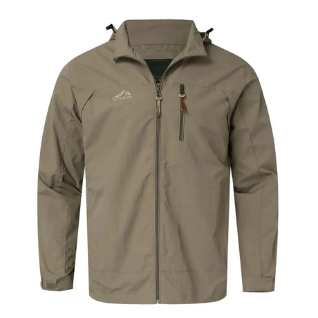 New Functional Waterproof Jacket Men's Autumn Casual Rainproof Detachable Cap Work Coat Hiking Mountain Windproof Windbreaker - Lootquake