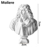 Miniature Desktop Ornament Home Decor Gypsum Portraits Greek Mythology Figurine Famous Sculpture Plaster Bust Statue