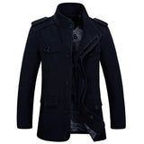 High Quality Men's Casual Jacket 6XL Male Windbreaker Oversized Cotton Classic Jackets Men Clothing Trench Coat A4F5806 - Lootquake