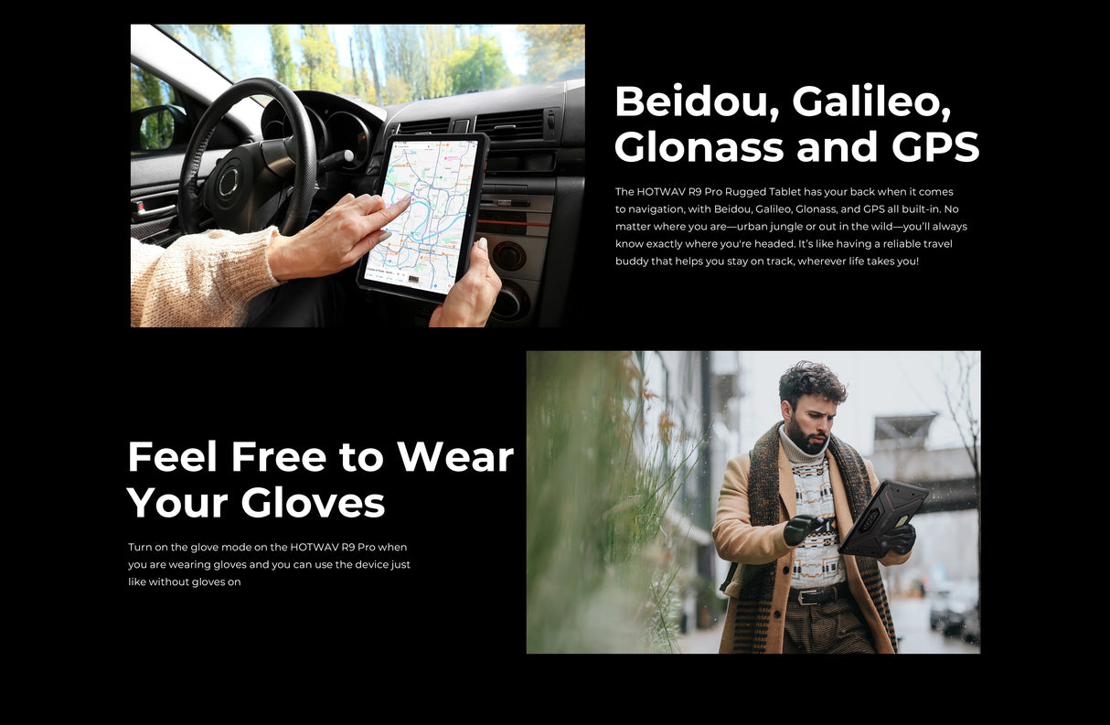 Tablette robuste HOTWAV R9 Pro 11 pouces FHD+ 2K, batterie de 20 080 mAh, Android 14, 6 Go, 256 Go, appareil photo, 4G, version internationale