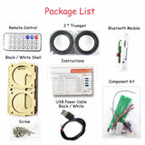 Kit de altavoz Bluetooth para bricolaje, electrónica, proyecto de soldadura, práctica de soldadura, ensamblaje, kit electrónico para bricolaje, componente, altavoces de 2 x 3 W
