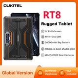 Oukitel RT8 Rugged Tablet 11" FHD+ Display 6GB+256GB MTK Helio G99 Tablet 48MP Camera Tablets PC 20000mAh 33W Android 13 NFC Pad