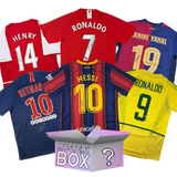 Caja misteriosa de camisetas autografiadas/firmadas de leyendas del fútbol con PSA JSA o Beckett COA 